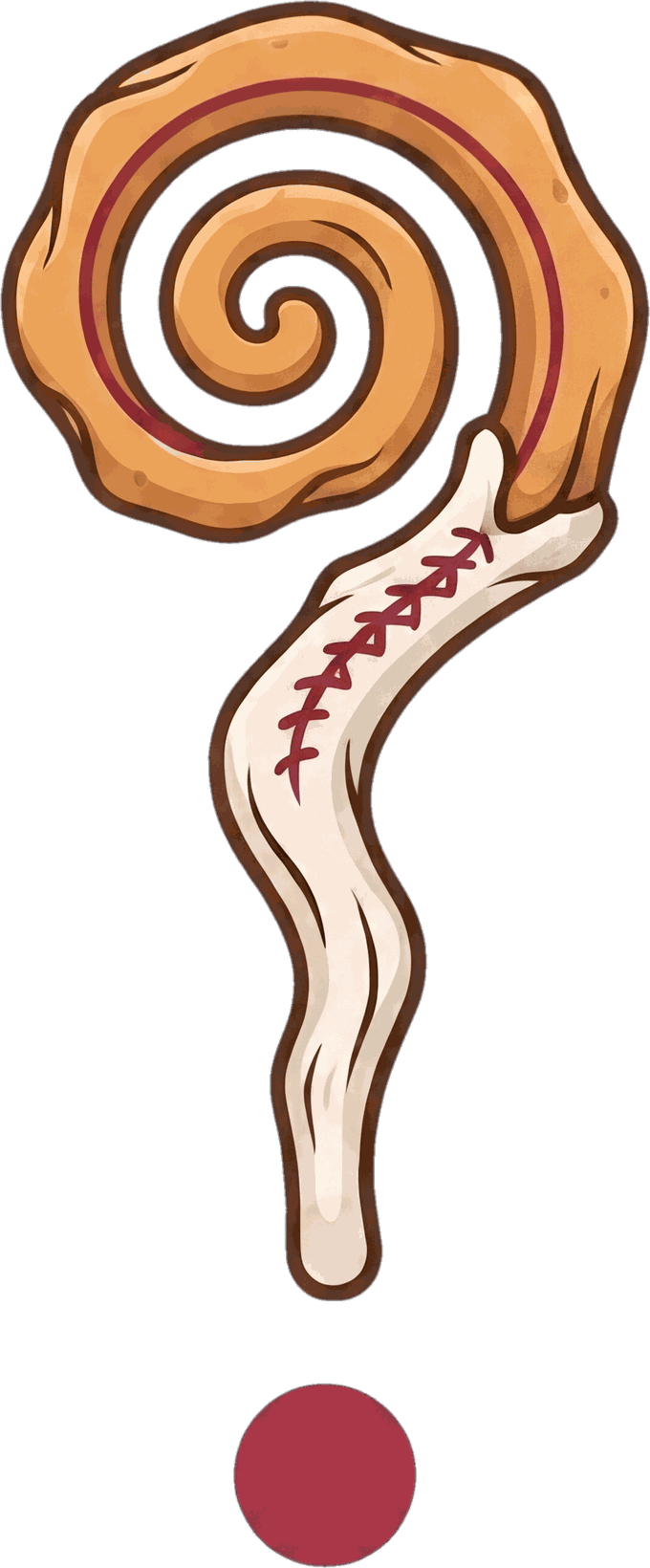 The Lituus logo: a Roman augur's curved staff forming a question mark